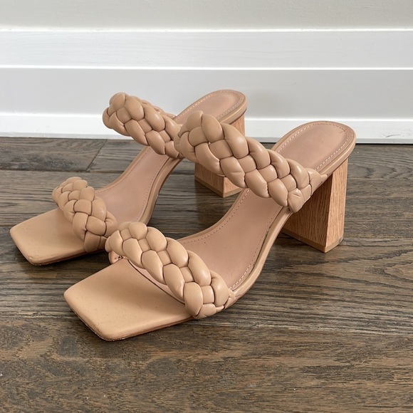 Braided Sandal Block Heel Nude​​​​​​​​​​​​ - Picture 4 of 8